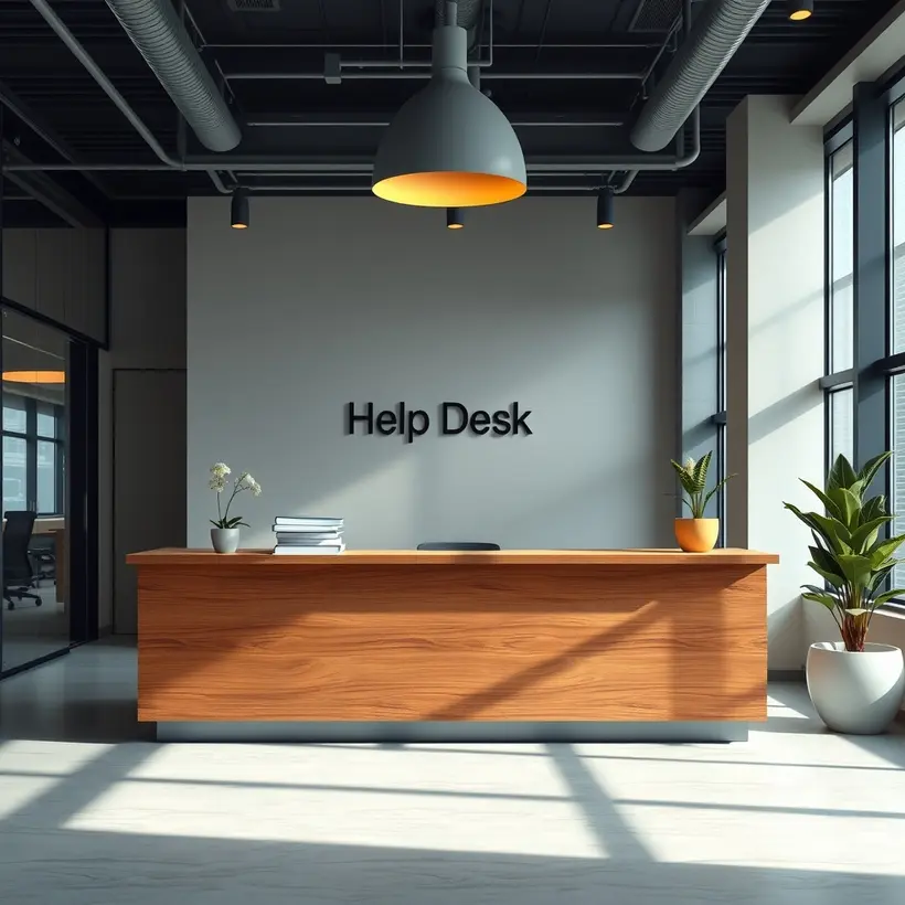 How do I set up a help desk for a small team?